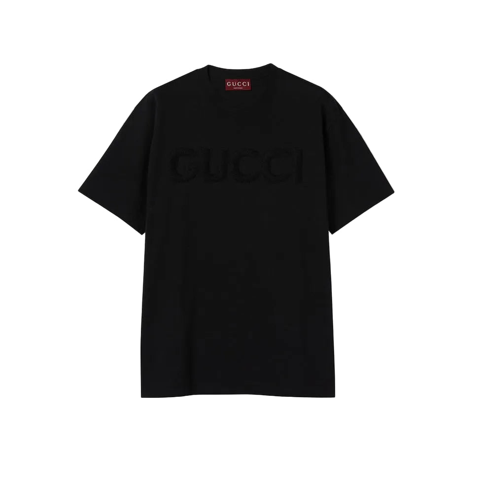 GUCCI COTTON JERSEY T-SHIRT WITH EMBROIDERY