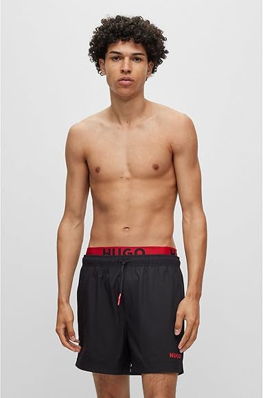 HUGO
logo swim shorts