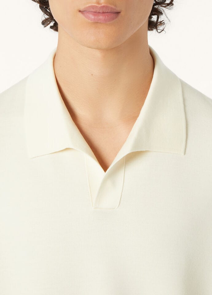 LORO PIANA
Cotton and Silk-Blend Piqué Polo Shirt