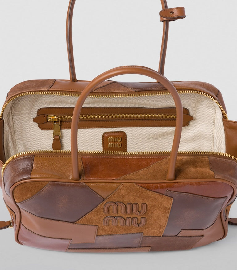 MIU MIU
Patchwork Top-Handle Bag