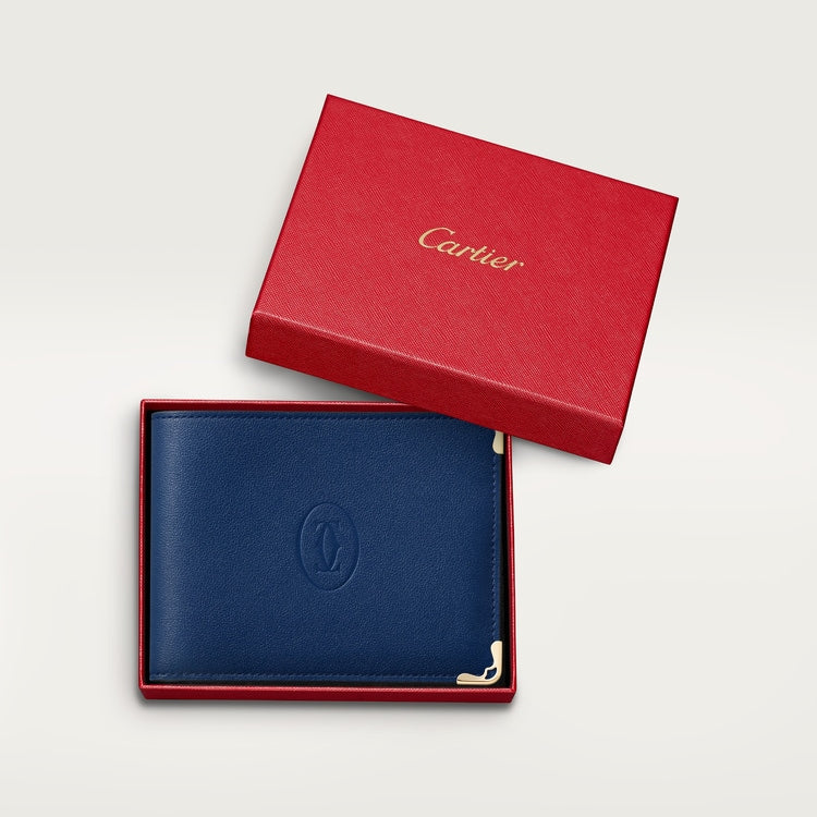 SIX-CREDIT CARD COMPACT WALLET, MUST DE CARTIER