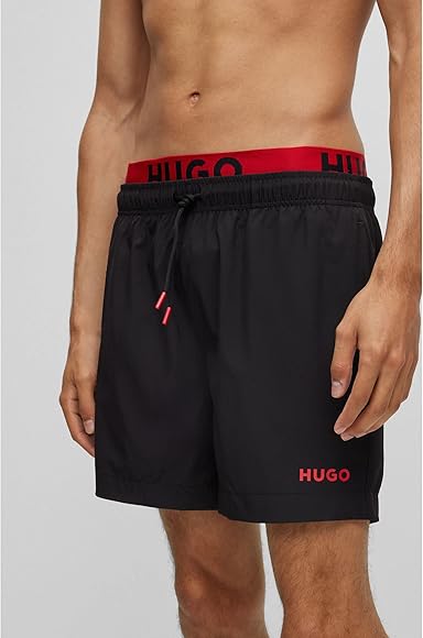 HUGO
logo swim shorts