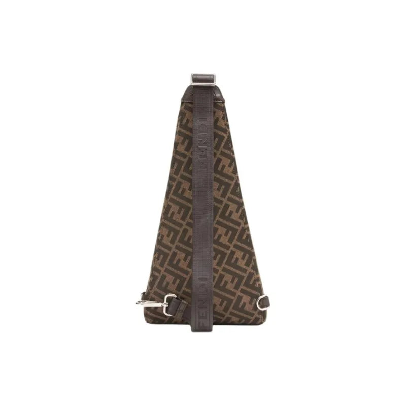 FENDI Polyester Crossbody Bag Shoulder Bag Men's Brown