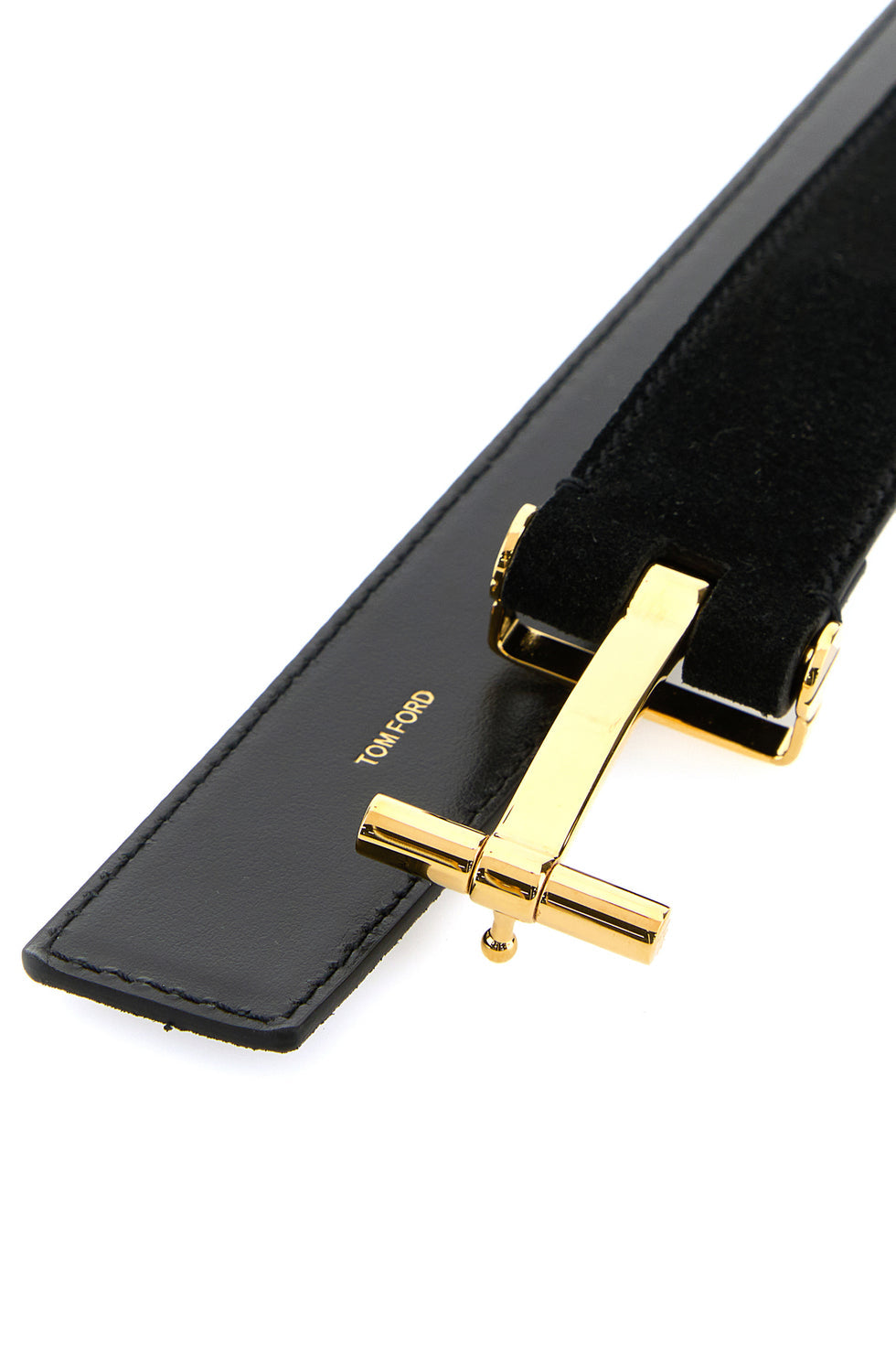 TOM FORD Black suede belt