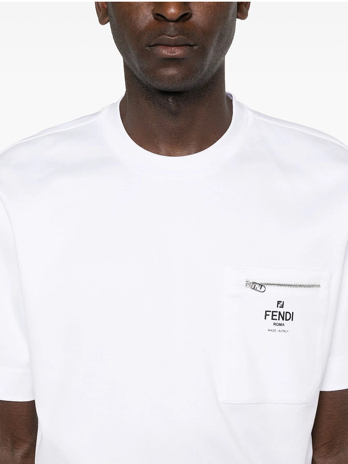 Fendi Logo-Print T-shirt (White)