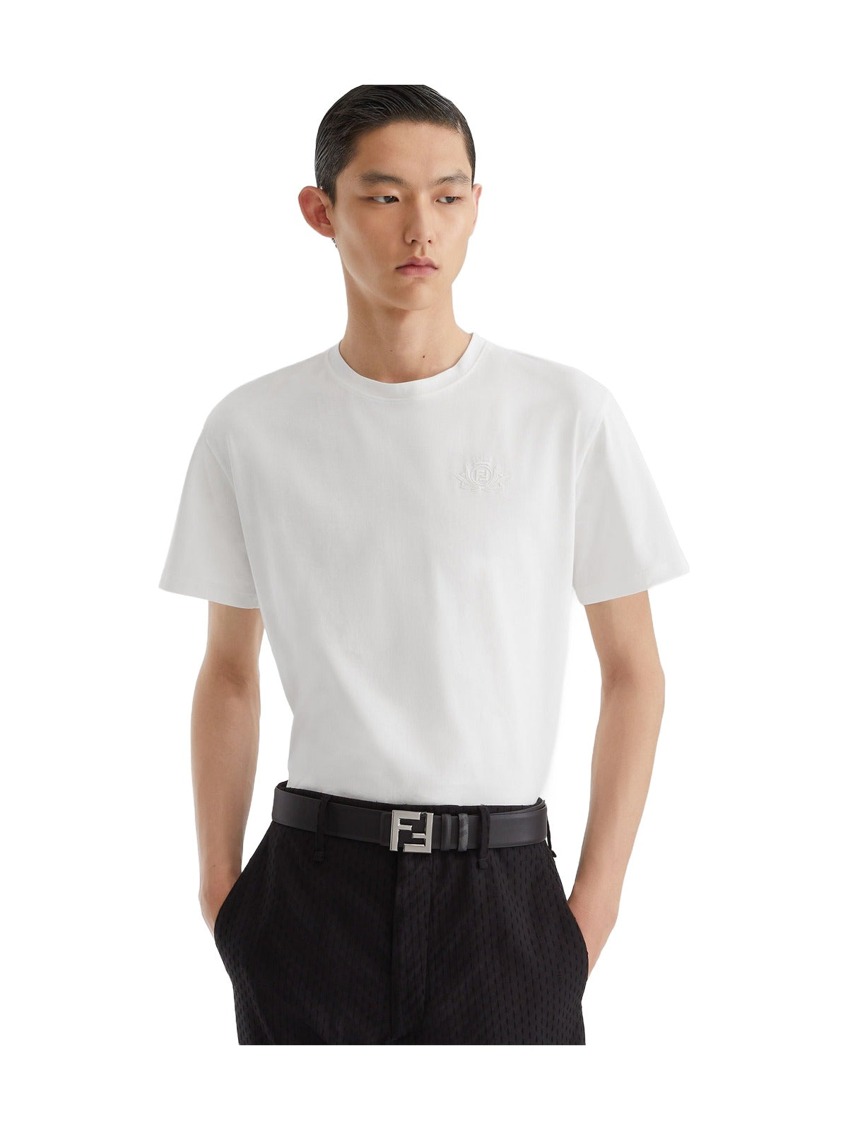Fendi White Cotton T-shirt