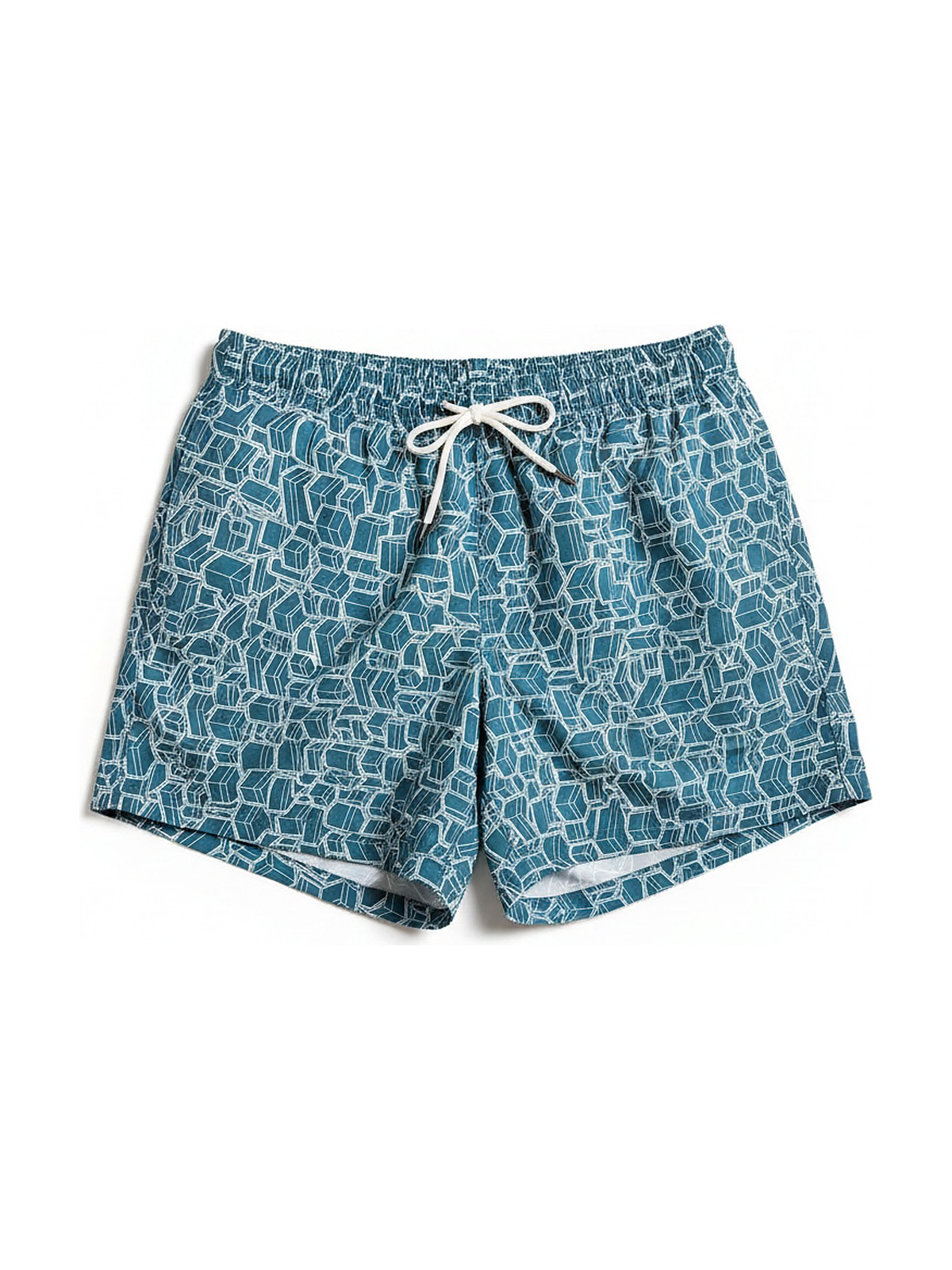 Hermès swim shorts (teal print)