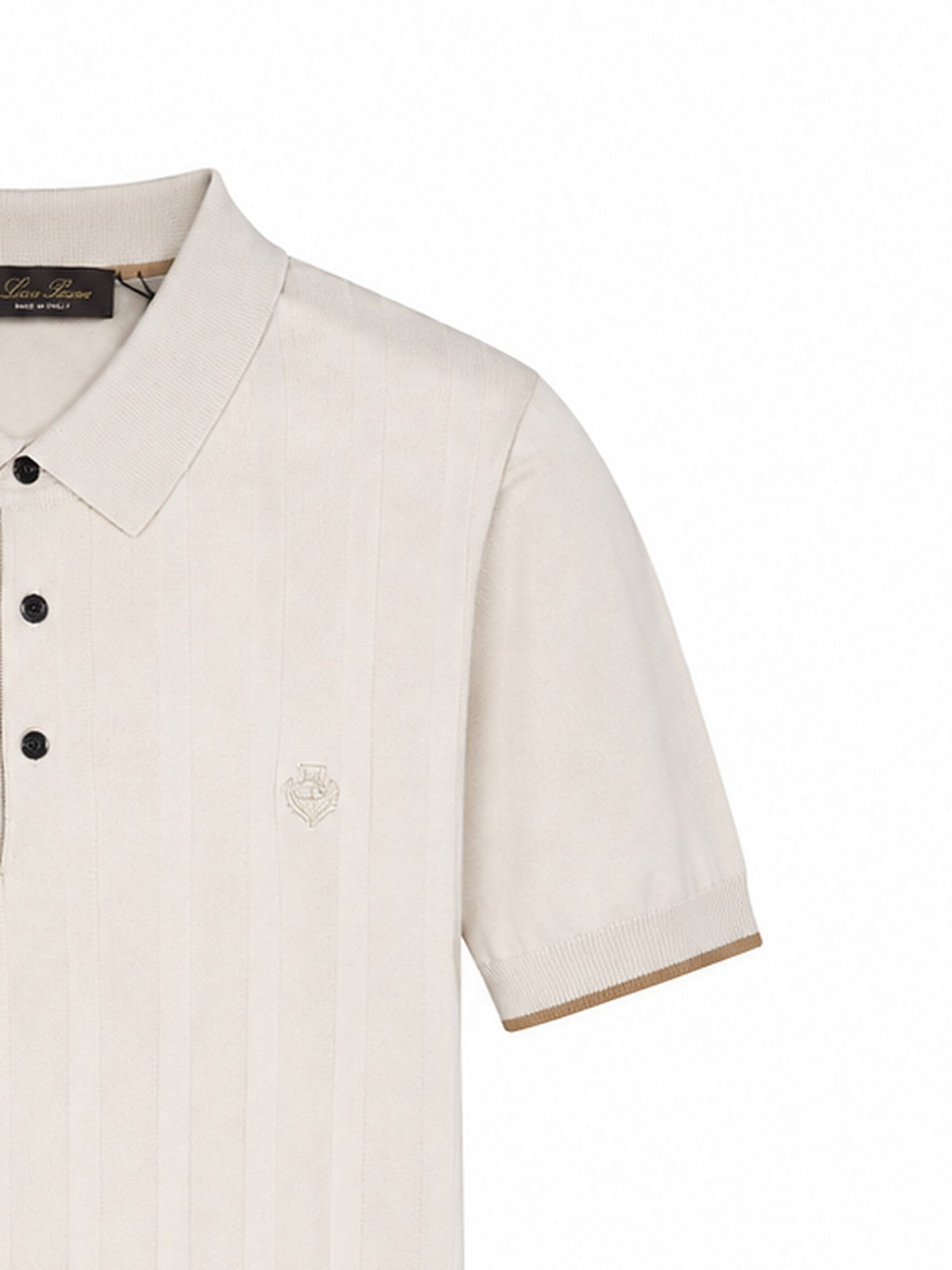 Loro Piana knit polo (cream)