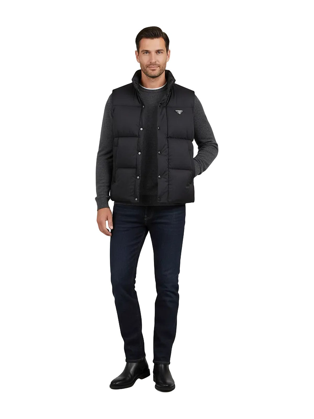 Prada Puffer Vest (Black)