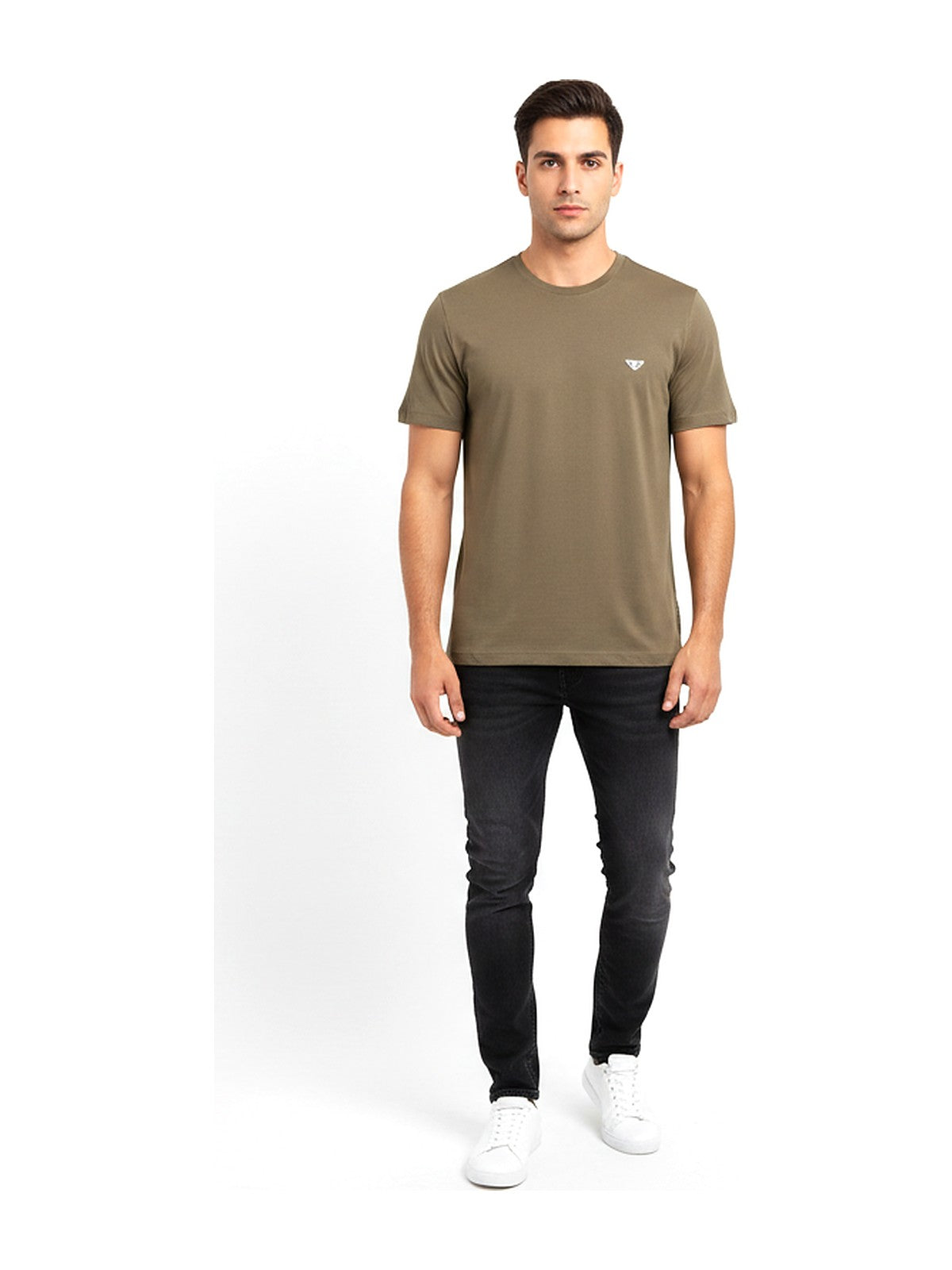 Prada Logo-Plaque T-shirt (Olive)