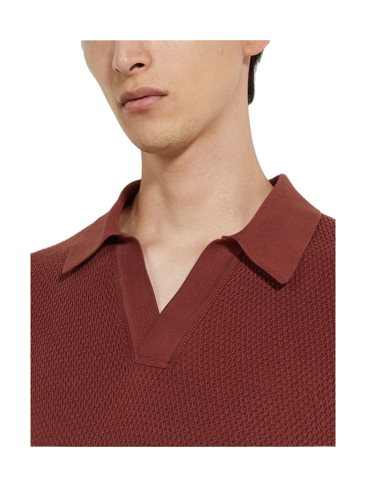 Zegna Cotton Polo Shirt (Rust)