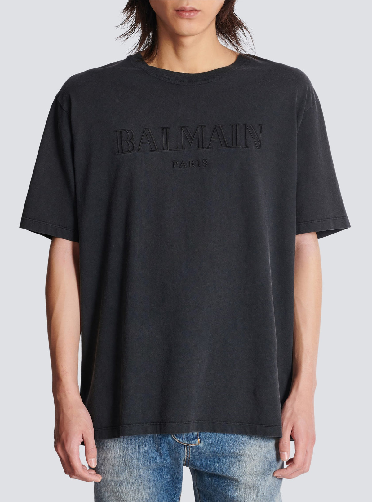 Balmain
Vintage Balmain-embroidered T-shirt