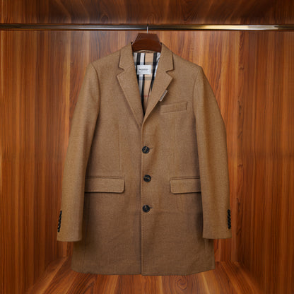 BURBERRY

Button Detail Wool Cashmere Tailored Coat
