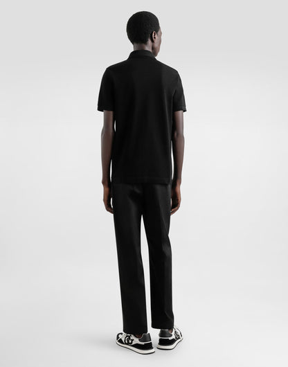 Dolce & Gabbana   
Cotton polo-shirt with logo tag