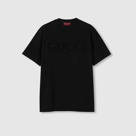 GUCCI                                      COTTON JERSEY T-SHIRT WITH EMBROIDERY