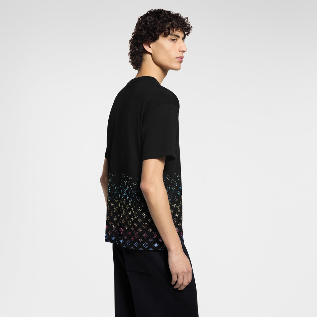 Louis Vuitton Monogram Gradient Embellished Short-Sleeved Crewneck