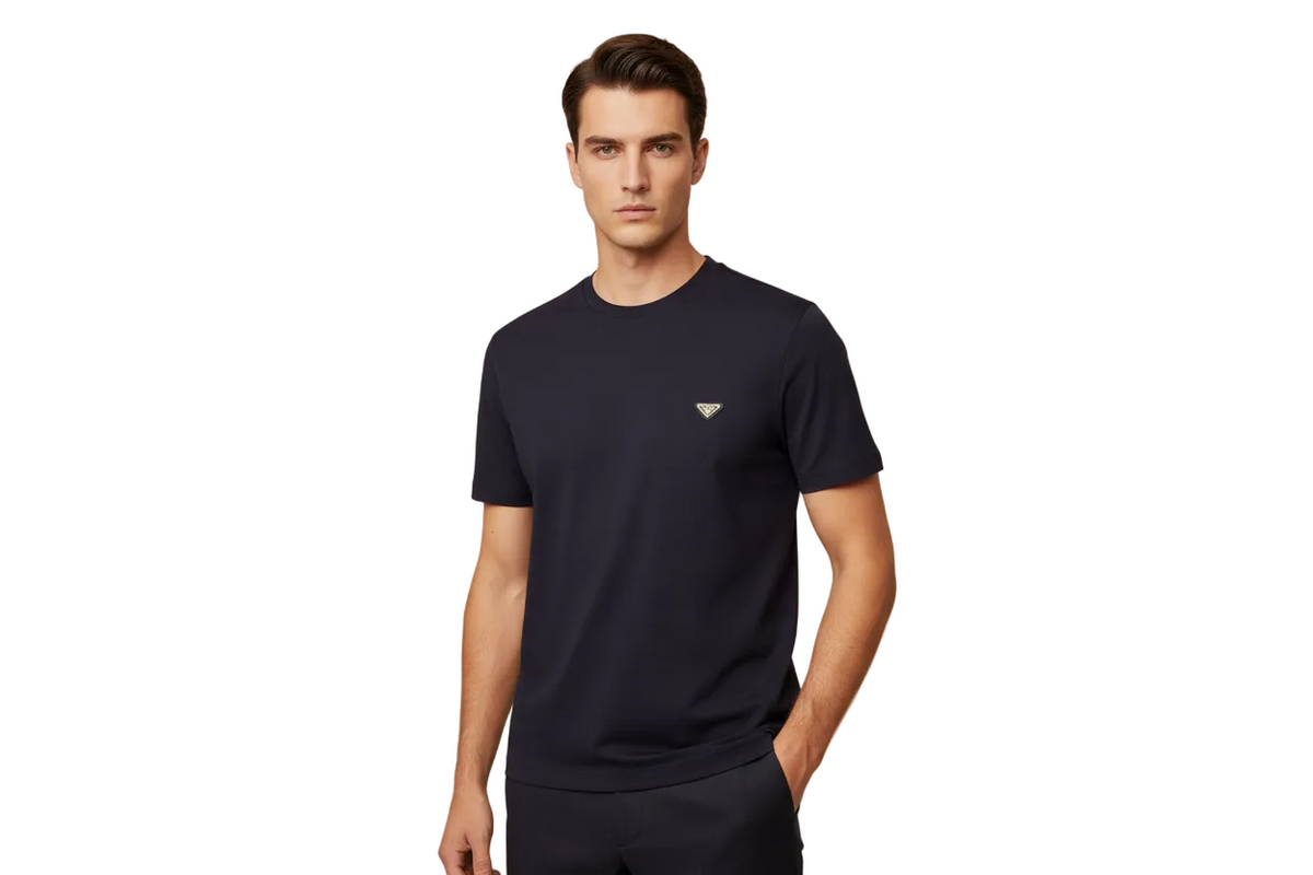 Prada logo-plaque T-shirt