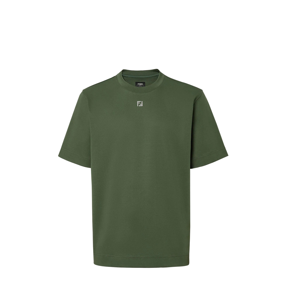 FENDI T-Shirt Green cotton T-shirt