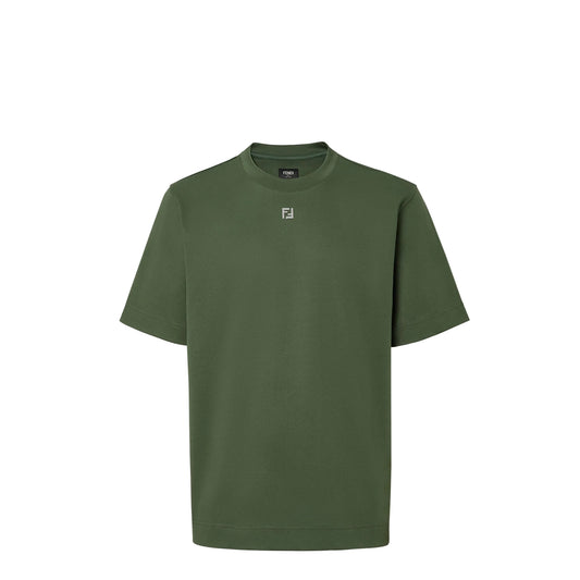 FENDI T-Shirt Green cotton T-shirt