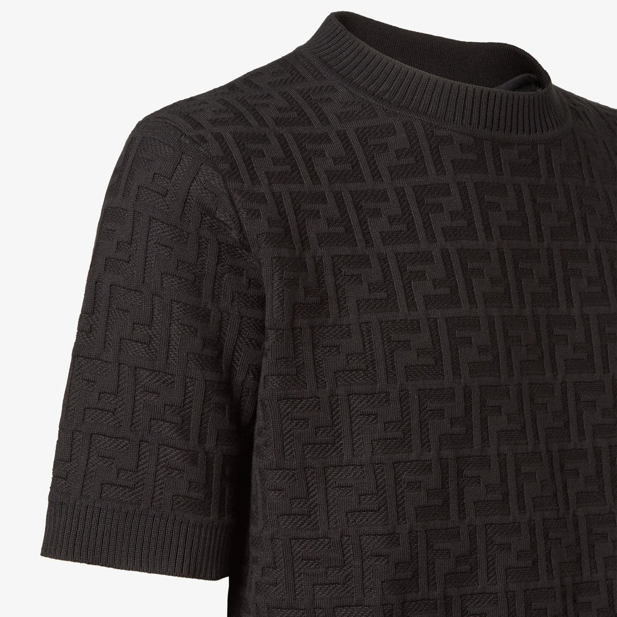 FENDI Sweater Black FF cotton pullover