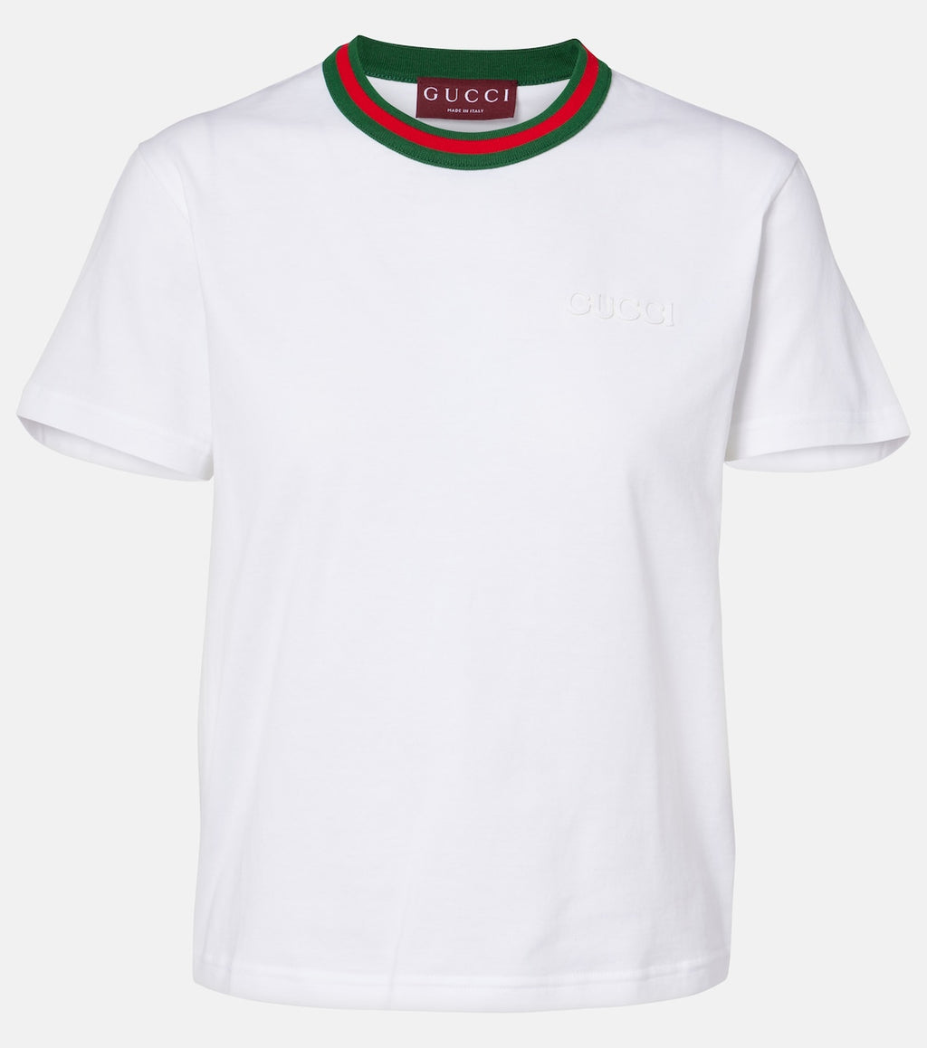 GUCCI New 70s printed cotton jersey T-shirt