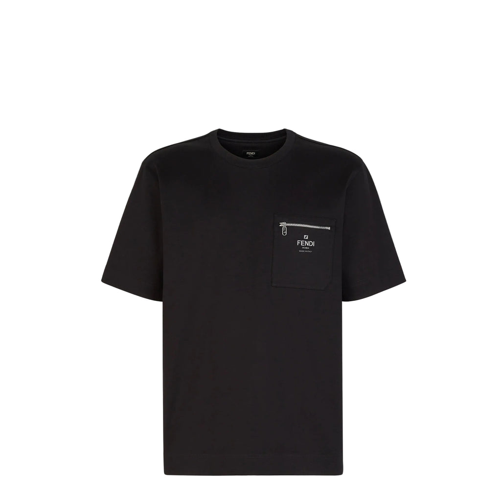 FENDI logo-print cotton T-shirt