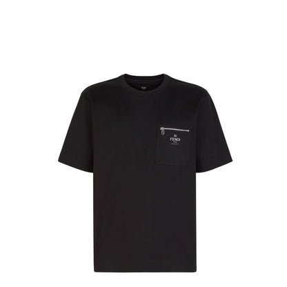 FENDI logo-print cotton T-shirt