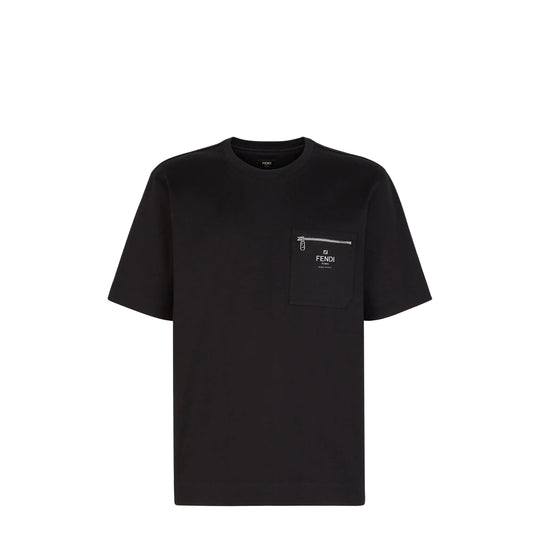 FENDI logo-print cotton T-shirt