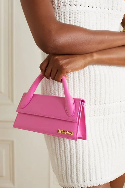 JACQUEMUS 
The Chiquito Long Leather Tote - Pink