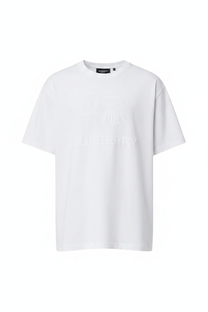 BURBERRY
MENS EMBROIDERED LOGO TSHIRT IN WHITE