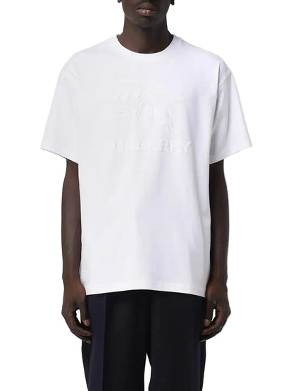 BURBERRY
MENS EMBROIDERED LOGO TSHIRT IN WHITE