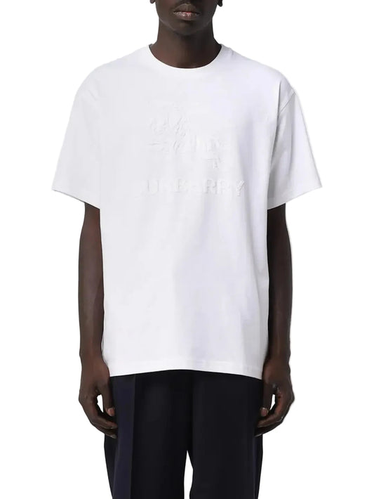 BURBERRY
MENS EMBROIDERED LOGO TSHIRT IN WHITE
