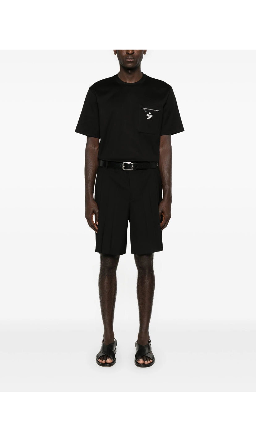 FENDI logo-print cotton T-shirt