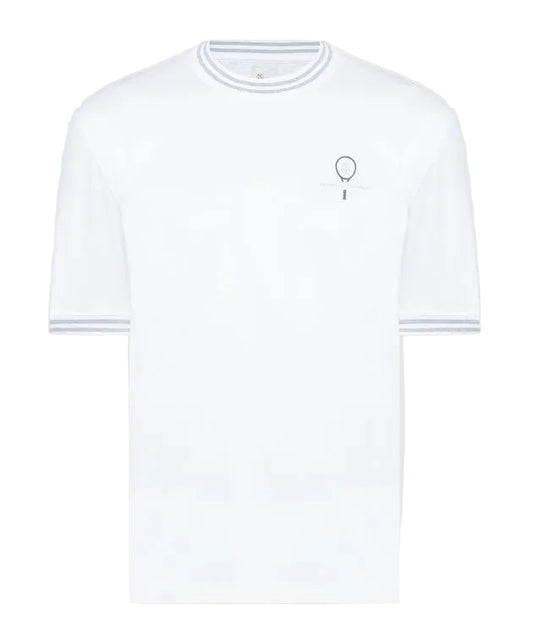 BRUNELLO CUCINELLI
White t-shirt with logo