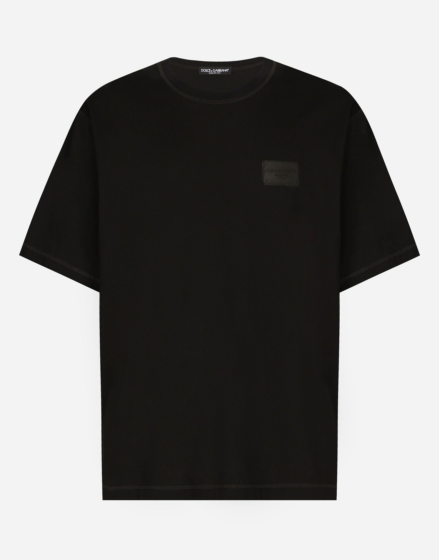 Dolce & Gabbana                        Cotton T-shirt with branded tag