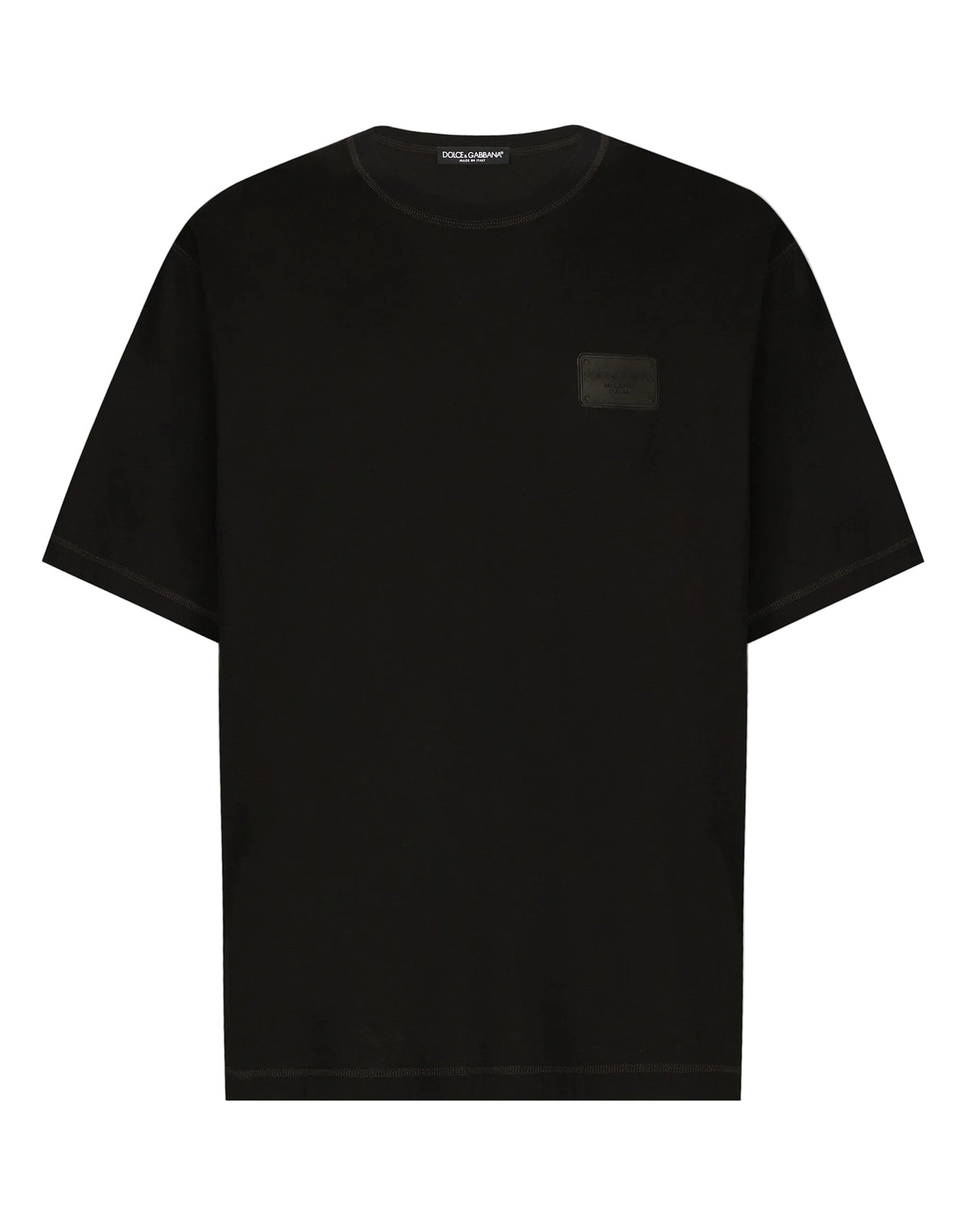 Dolce & Gabbana                        Cotton T-shirt with branded tag