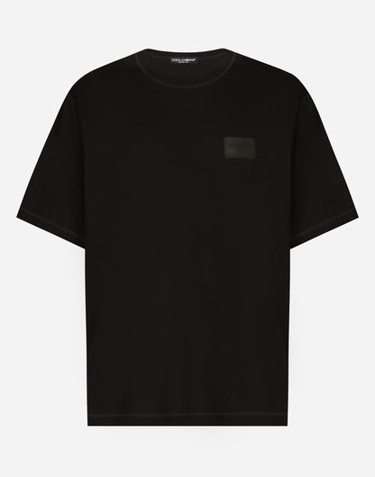 Dolce & Gabbana                        Cotton T-shirt with branded tag