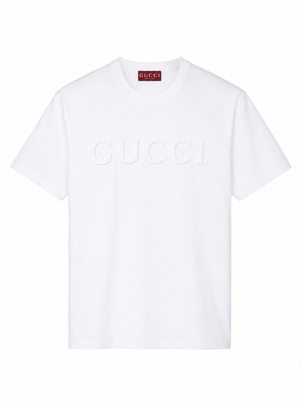 GUCCI                            EMBROIDERED COTTON JERSEY T-SHIRT