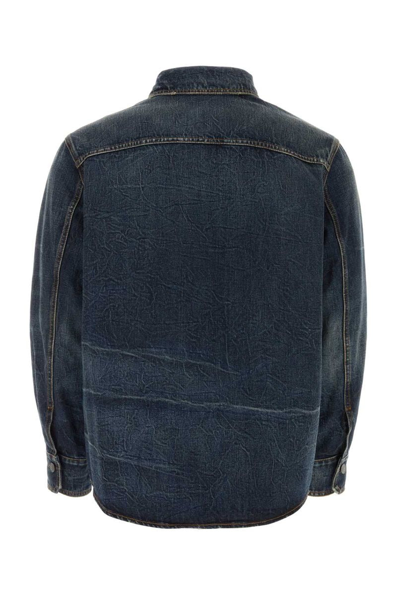Blue Denim With Shirt Metallic Logo VALENTINO GARAVANI