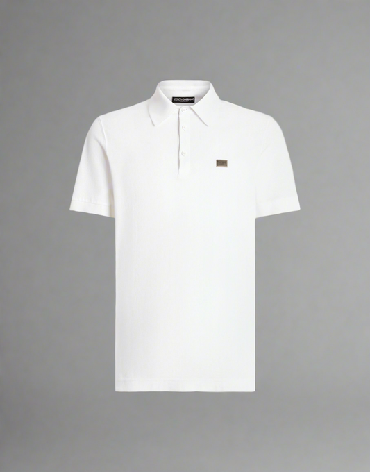 Dolce & Gabbana    Cotton polo-shirt with logo tag