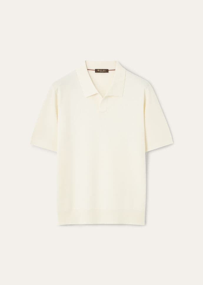 LORO PIANA
Cotton and Silk-Blend Piqué Polo Shirt