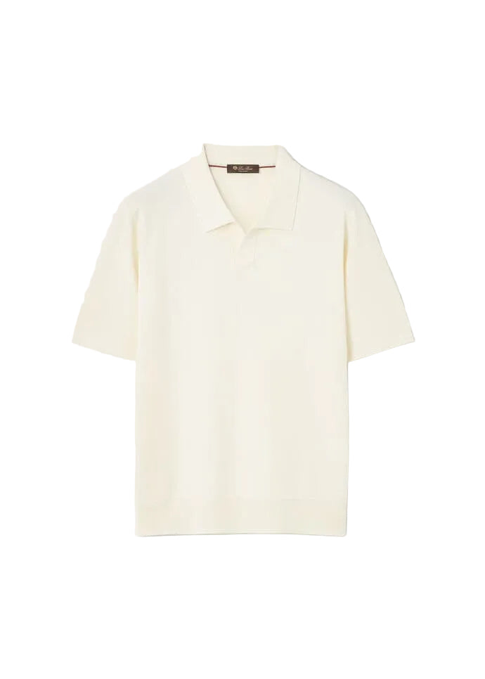 LORO PIANA
Cotton and Silk-Blend Piqué Polo Shirt