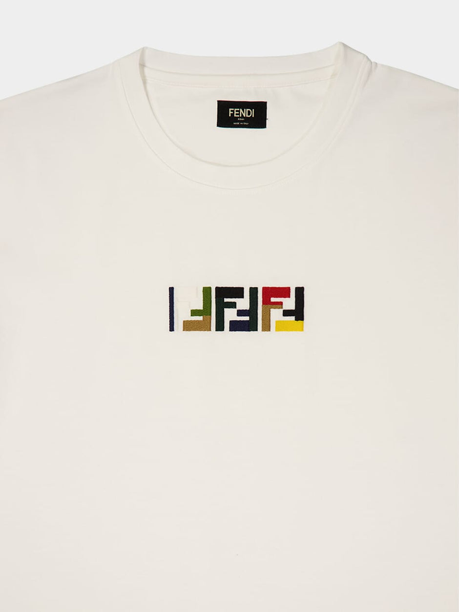 FENDI
White FF Cotton T-Shirt