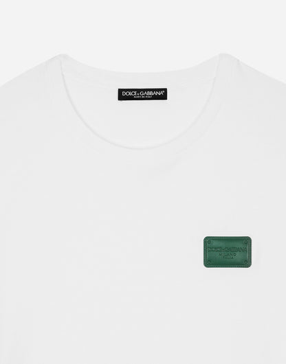 Dolce & Gabbana                        Cotton T-shirt with branded tag