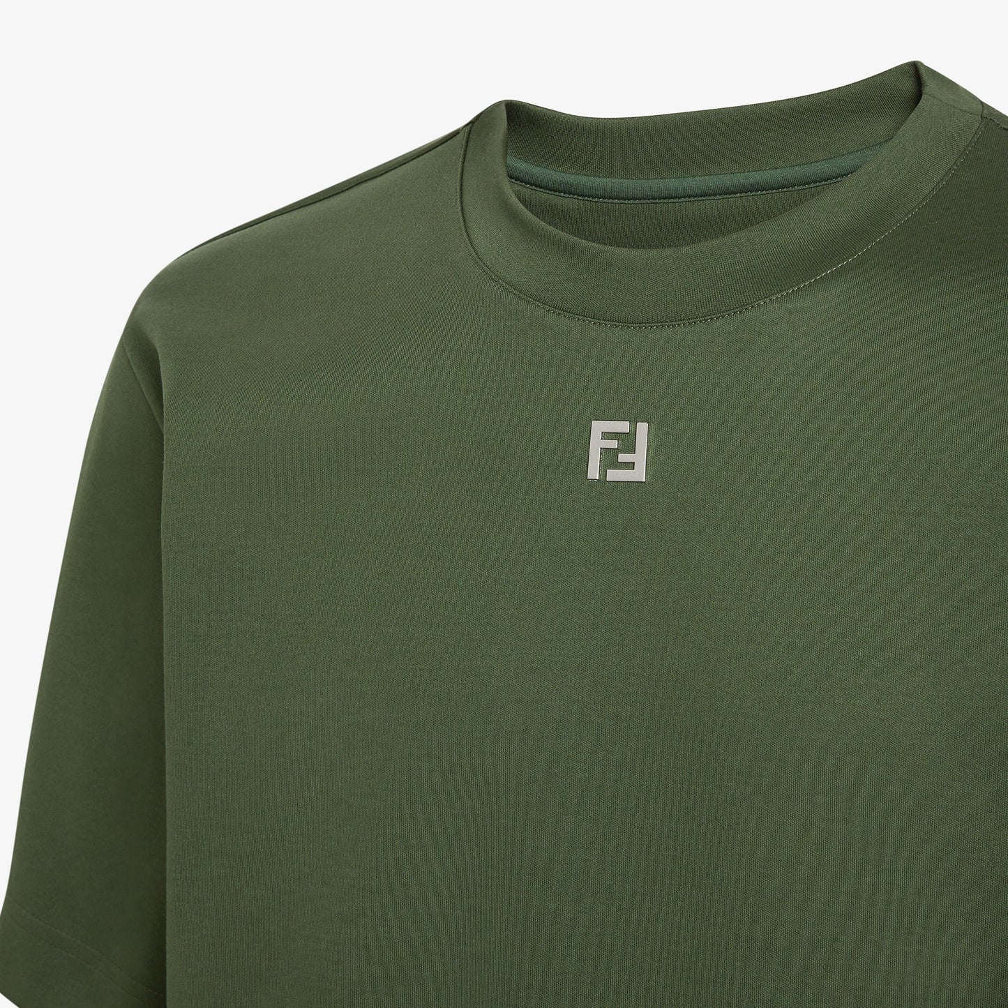 FENDI T-Shirt Green cotton T-shirt