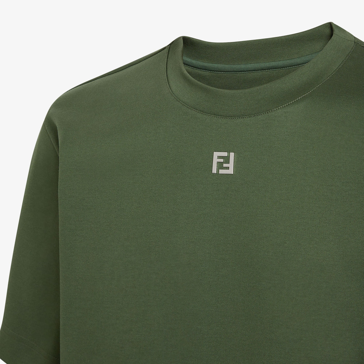 FENDI T-Shirt Green cotton T-shirt