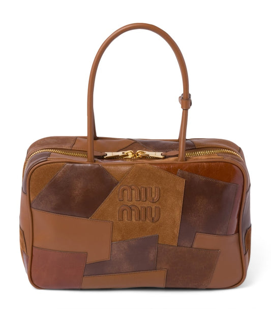 MIU MIU
Patchwork Top-Handle Bag