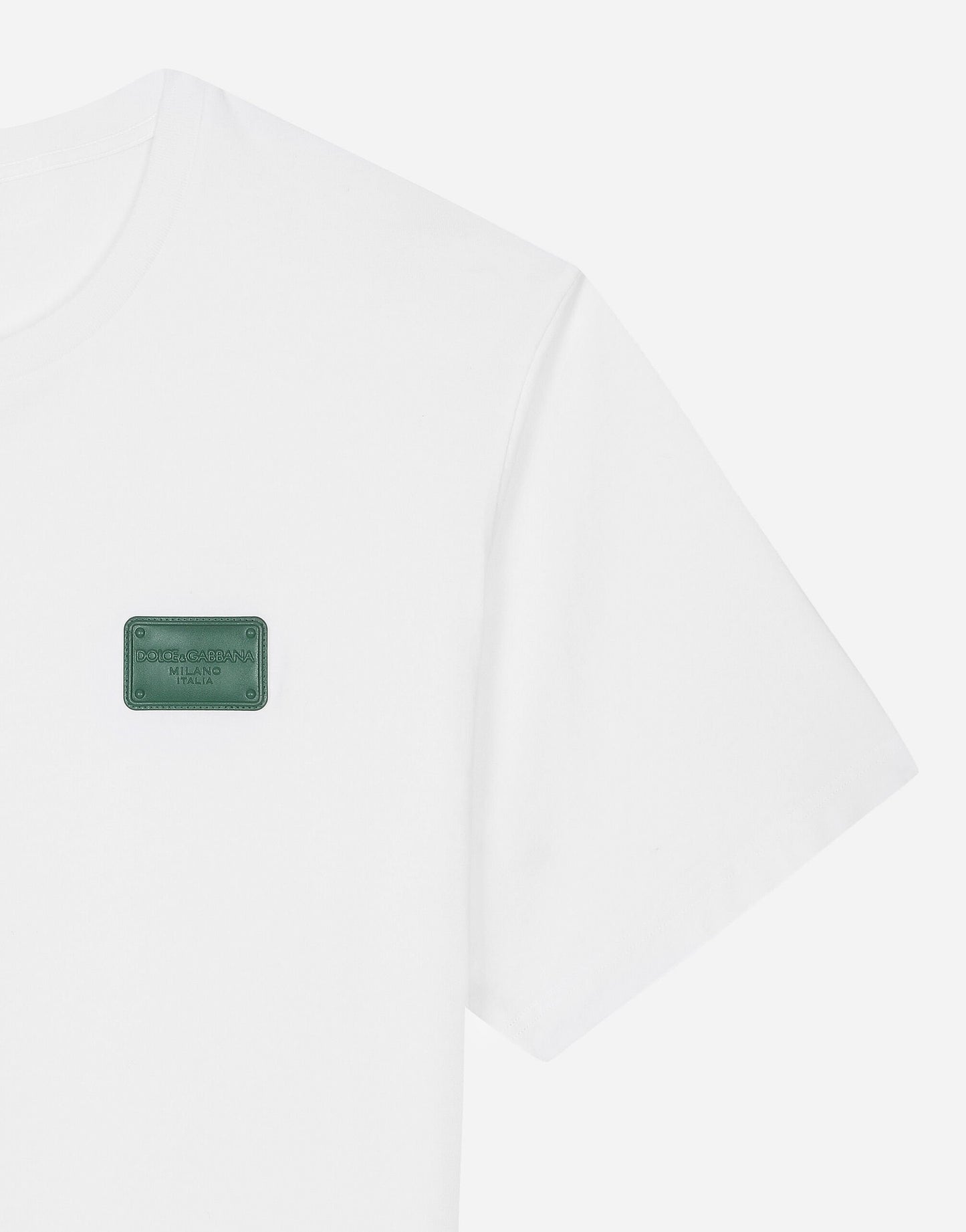 Dolce & Gabbana                        Cotton T-shirt with branded tag