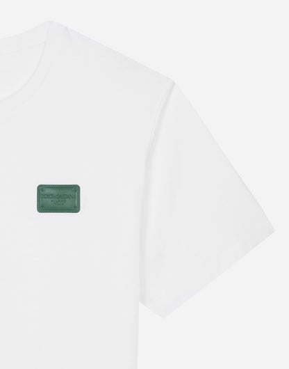 Dolce & Gabbana                        Cotton T-shirt with branded tag