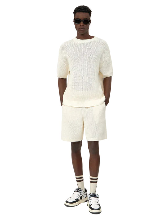 AMIRI CROCHET MESH SHIRT